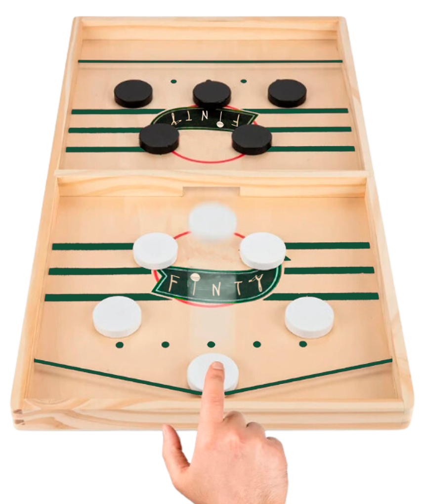 Vista superior do Tabuleiro de Batalha de Botões montado