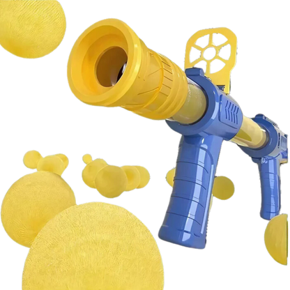 Detalhe dos patos se movendo no suporte interativo do brinquedo.