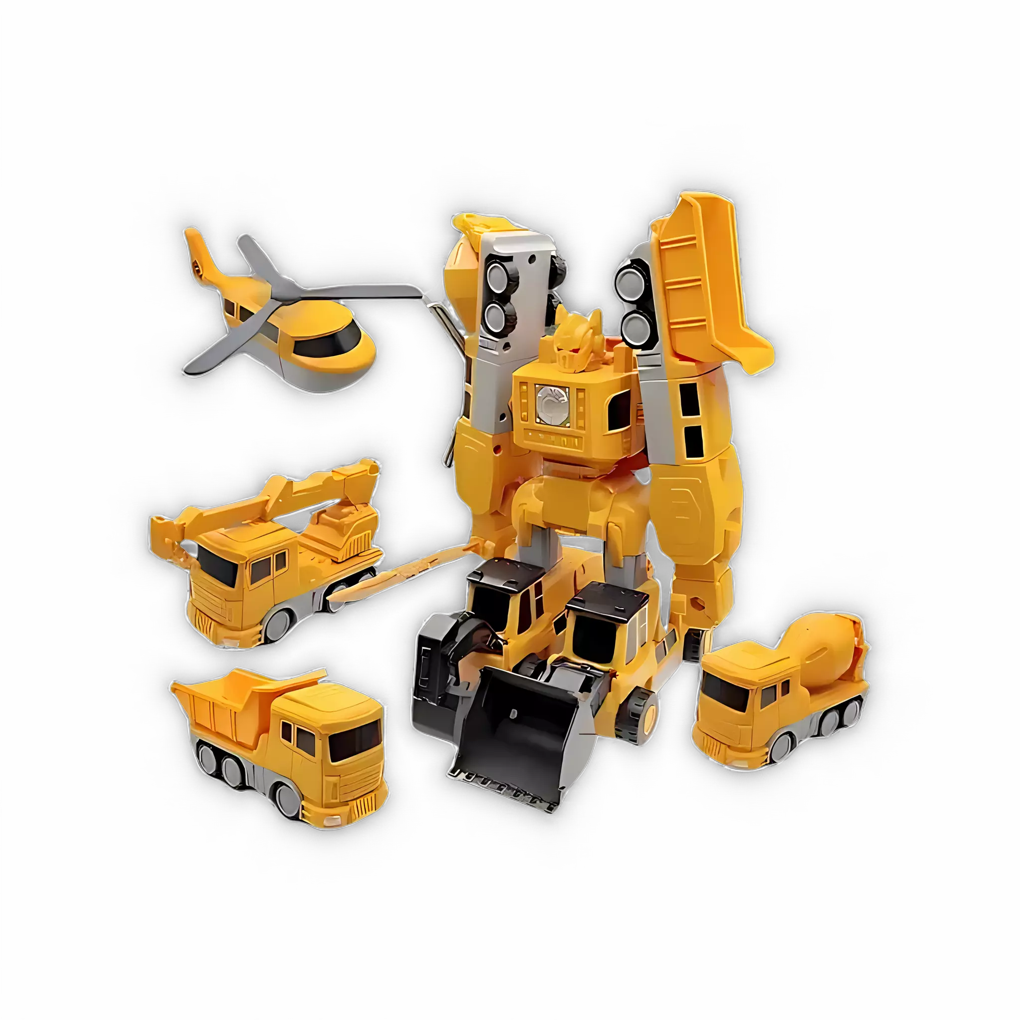 Conjunto de carros magnéticos exibido em uma mesa de brincadeiras.