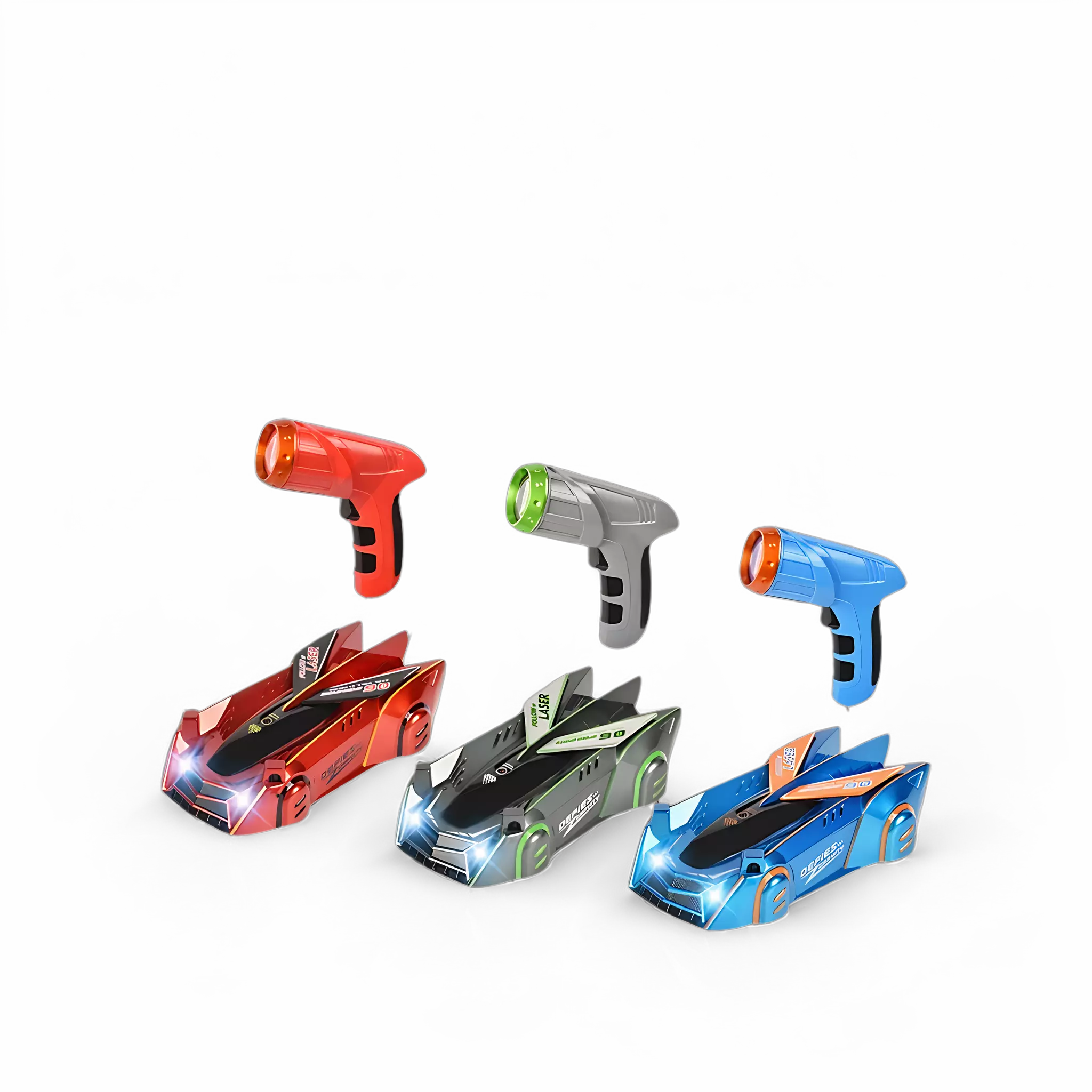 Carrinho anti-gravidade correndo de cabeça para baixo no teto