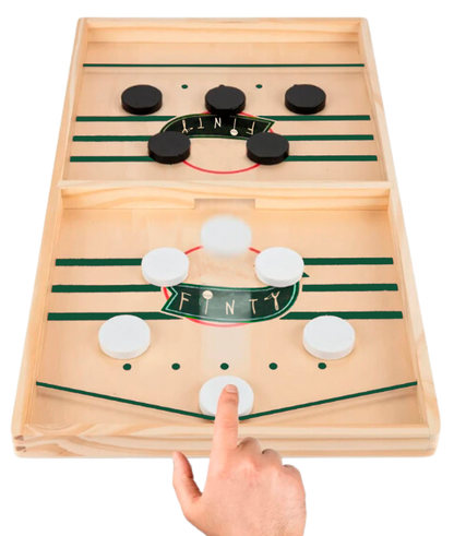 Vista superior do Tabuleiro de Batalha de Botões montado