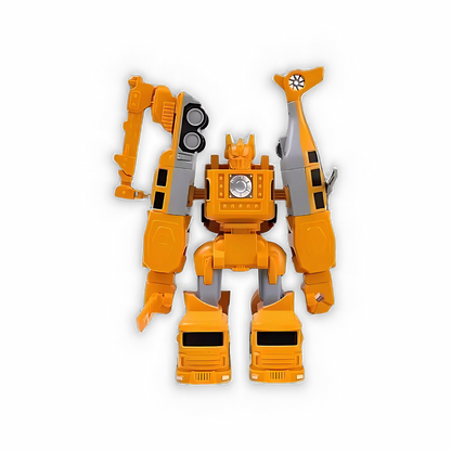 Robô transformado a partir dos carros magnéticos infantis.